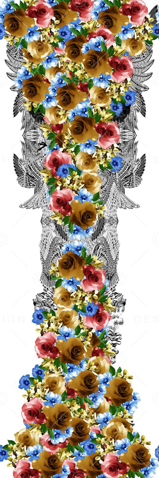 定位花卉印花华亿平台图片