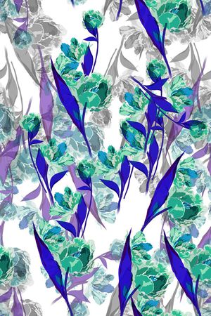 水墨印花华亿平台图片