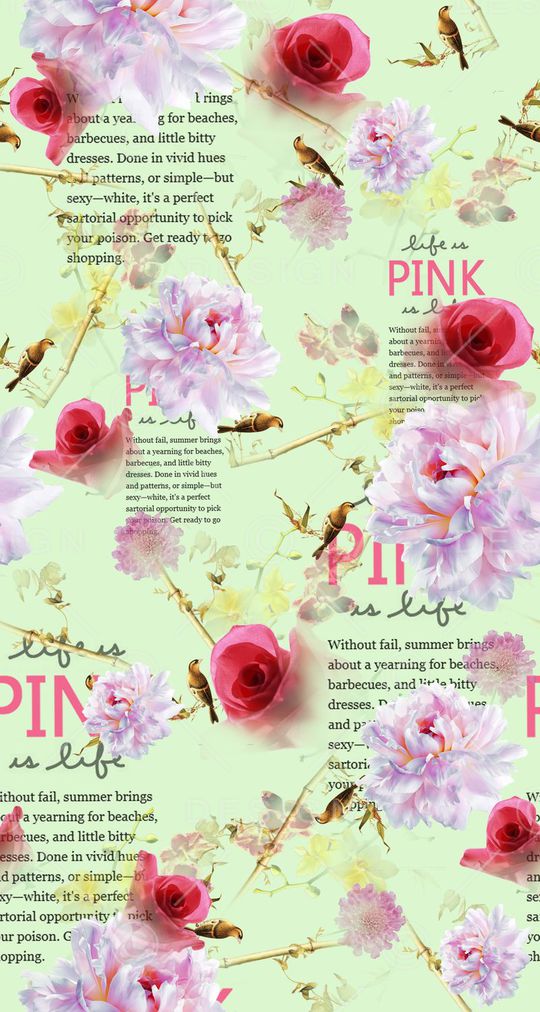 时尚清新印花华亿平台图片