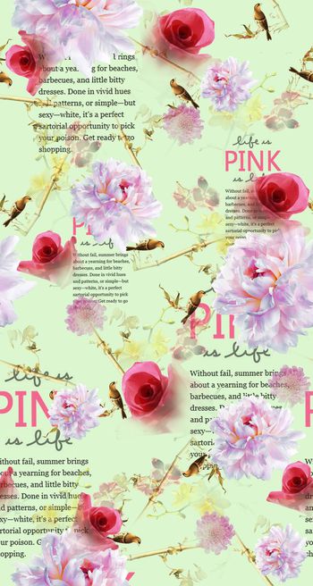 时尚清新印花华亿平台图片