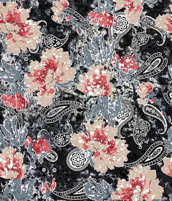 457117-水墨肌理雪花点花卉腰果花佩斯利组合