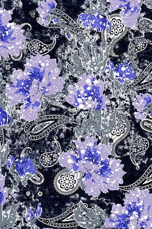 水墨印花华亿平台图片