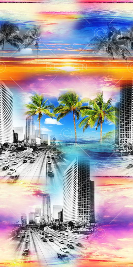 时尚绚丽印花华亿平台图片