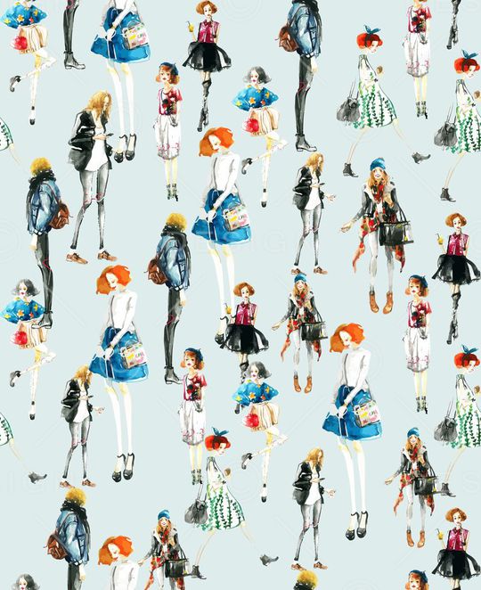 潮流时尚印花华亿平台图片