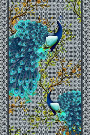 大气定位东西结合印花华亿平台图片