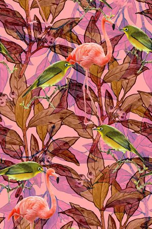 自然写意印花华亿平台图片