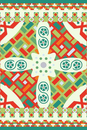 几何印花华亿平台图片