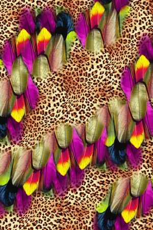 动物纹印花华亿平台图片