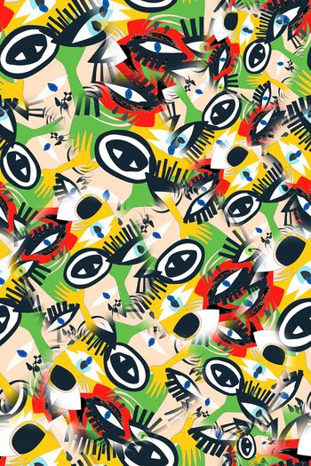 457617-趣味插画手绘眼睛