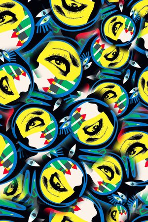 涂鸦印花华亿平台图片