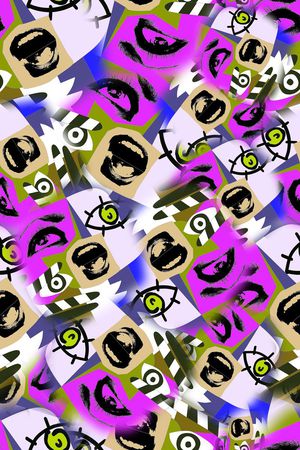 涂鸦印花华亿平台图片