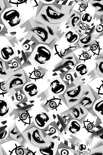 457641-涂鸦大嘴巴眼睛