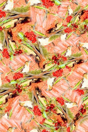 鸟印花华亿平台图片