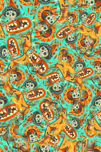 457706-插画怪诞骷髅