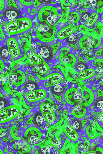 457710-插画怪诞骷髅..