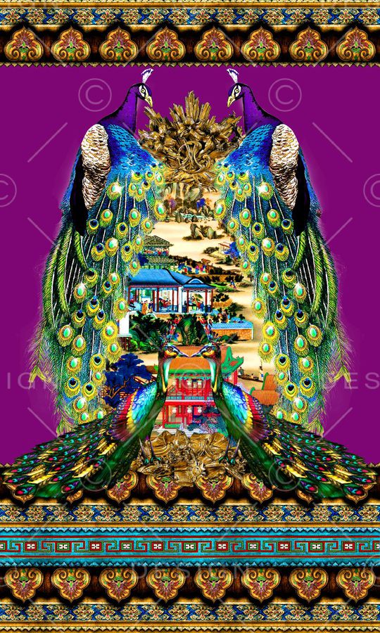 中国风印花华亿平台图片