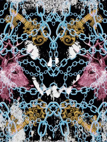 457780-欧式复古大牌潮牌梦幻幽暗森林猎物链