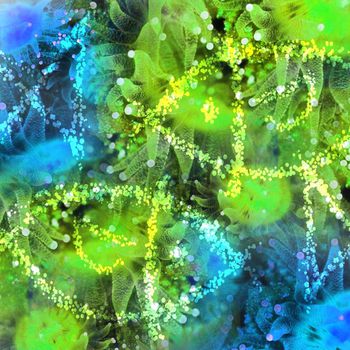 457795-海洋系列  抽象海葵  内衣 泳装