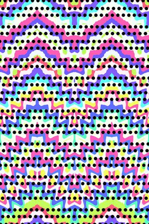 抽象彩虹色条印花华亿平台图片