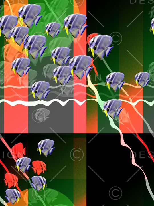 几何动物混搭印花华亿平台图片