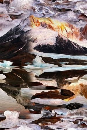 风光 雪山 冰雪印花华亿平台图片