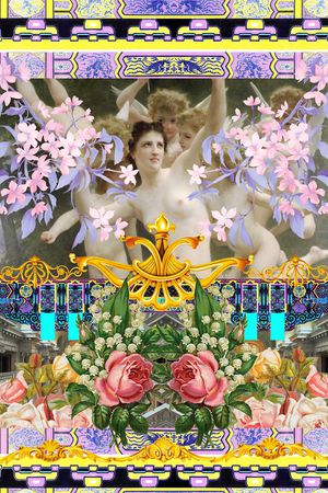 定位油画印花华亿平台图片