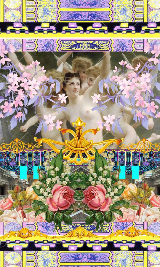 定位油画印花华亿平台图片