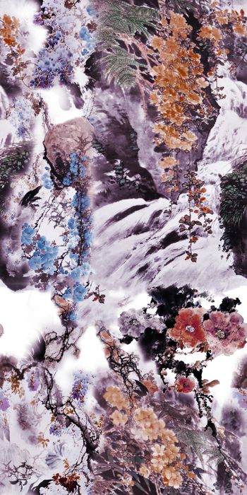 457968-民族山水水墨 花鸟传统 清泉山水岩