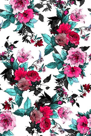 植物花朵印花华亿平台图片