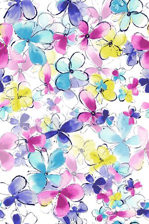 水墨印花华亿平台图片