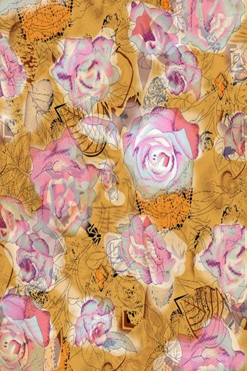 粉色甜蜜印花华亿平台图片