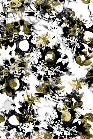 水墨印花华亿平台图片