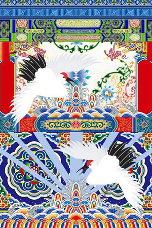 潮流时尚印花华亿平台图片