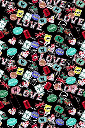 LOVE字母花样印花华亿平台图片