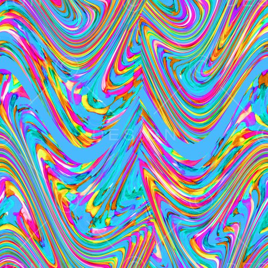 彩色波纹印花华亿平台图片