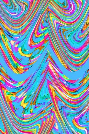 彩色波纹印花华亿平台图片