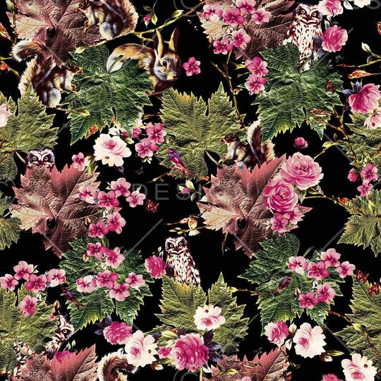 松鼠印花华亿平台图片