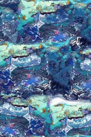 抽象印花华亿平台图片