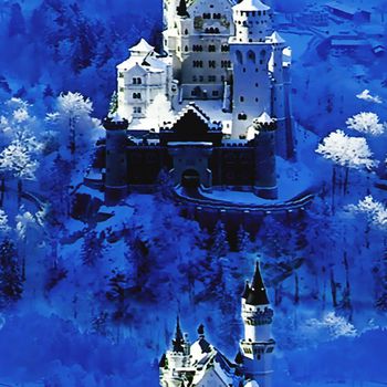 458243-时尚 大牌 水彩 古堡 风光 男女