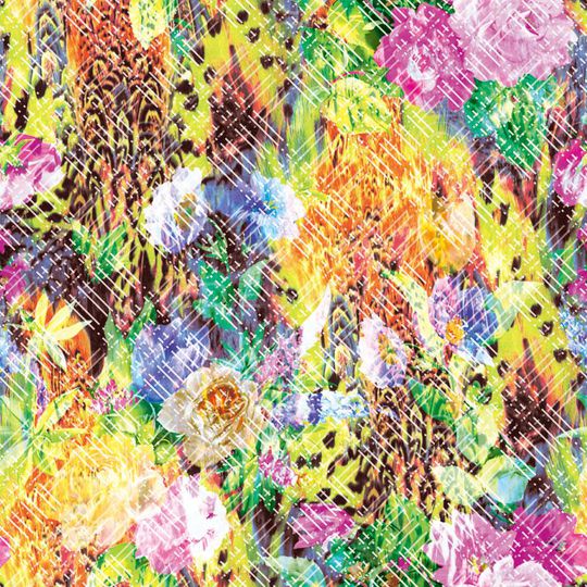 抽象豹纹印花华亿平台图片