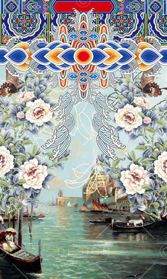 时尚大牌印花华亿平台图片