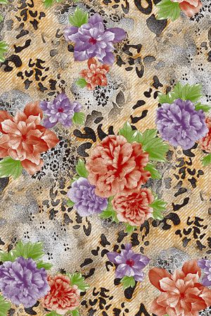 豹纹印花华亿平台图片