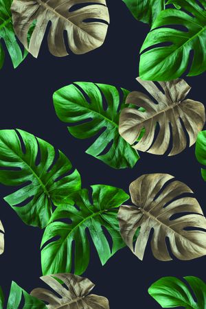 树叶印花华亿平台图片