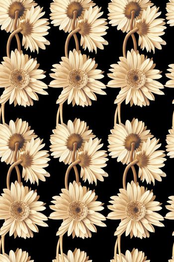 458358-时尚大牌潮流手绘油画花卉