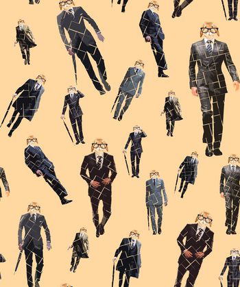 458470-时尚潮流绅士萌兔特工