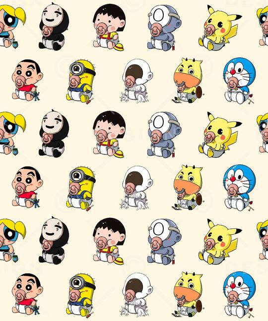 动漫人物印花华亿平台图片