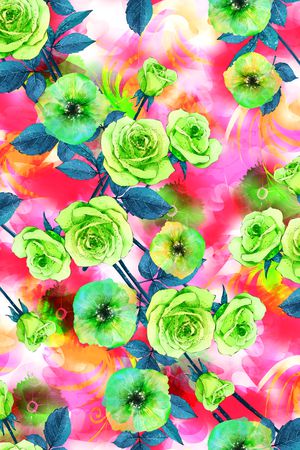 手绘印花华亿平台图片