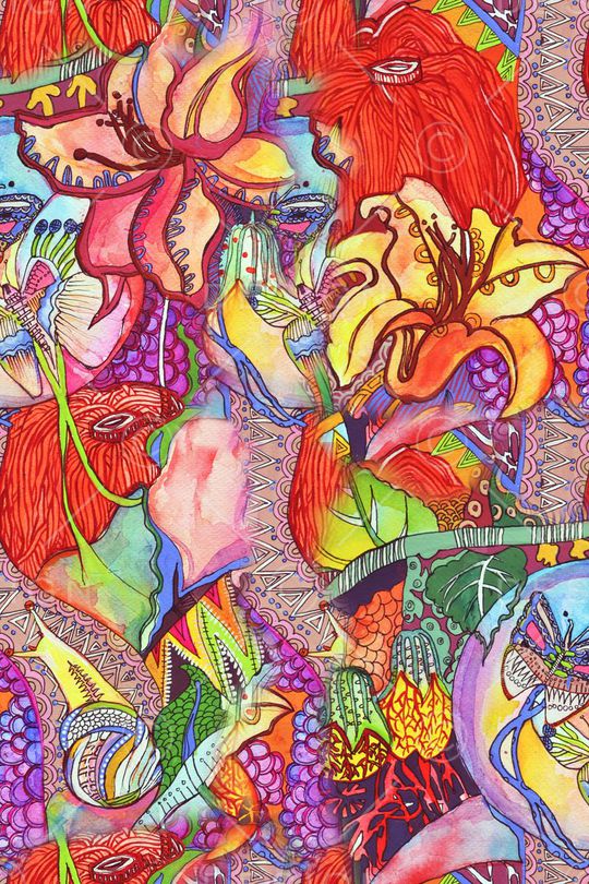 手绘印花华亿平台图片