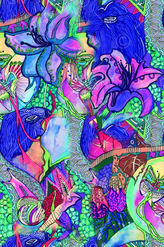 手绘印花华亿平台图片