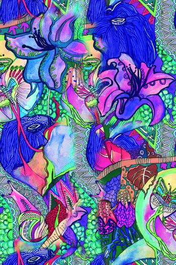 458543-原创手绘水彩花卉